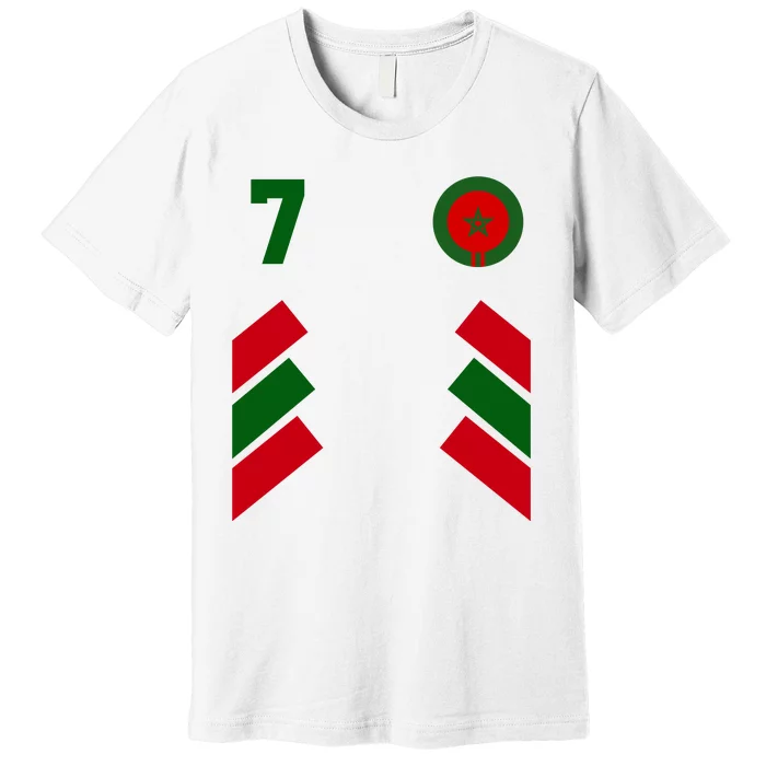 Morocco Team Sport Number 7 Premium T-Shirt