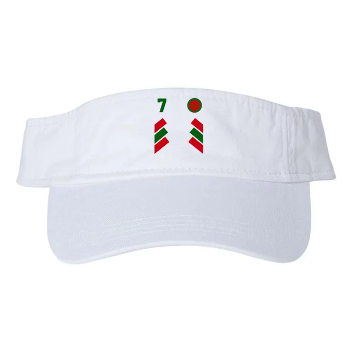 Morocco Team Sport Number 7 Valucap Bio-Washed Visor