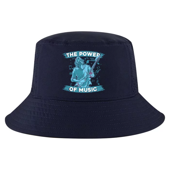 Music Teacher School Professor Musical Gift The Power Of Music Great Gift Cool Comfort Performance Bucket Hat