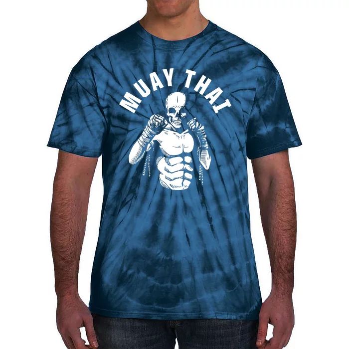 Muay Thai Skeleton Fighter Tie-Dye T-Shirt