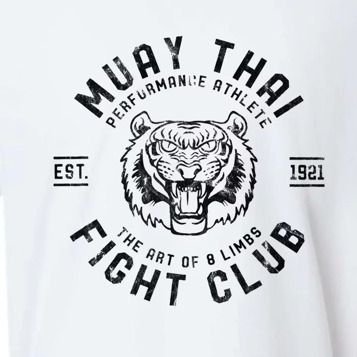 Muay Thai Street Fight Club MMA Tiger Kick Boxing Club Sueded Cloud Jersey T-Shirt