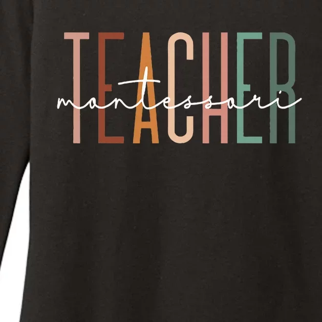 Montessori Teacher Squad School Worker Appreciation Womens CVC Long Sleeve Shirt