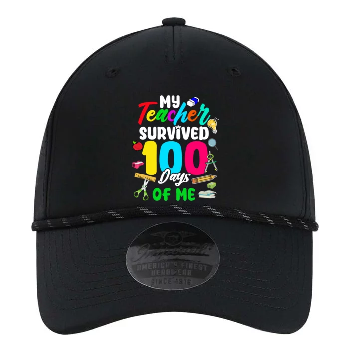 My Teacher Survived 100 Days Of Me School Gift Performance The Dyno Cap