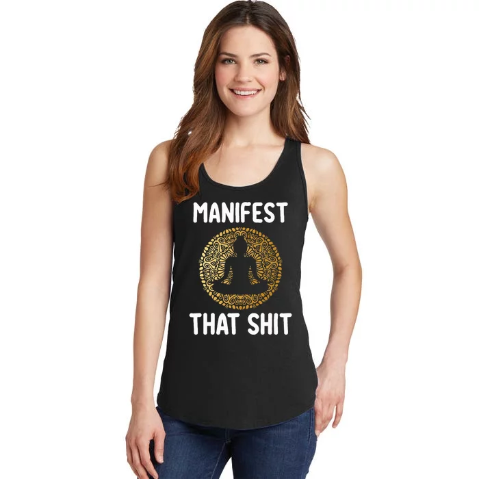 Manifest That Shit Law Of Attraction Funny Spiritual Gift Ladies Essential Tank