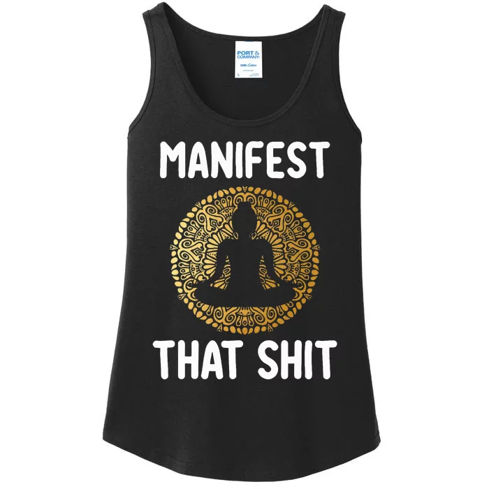 Manifest That Shit Law Of Attraction Funny Spiritual Gift Ladies Essential Tank