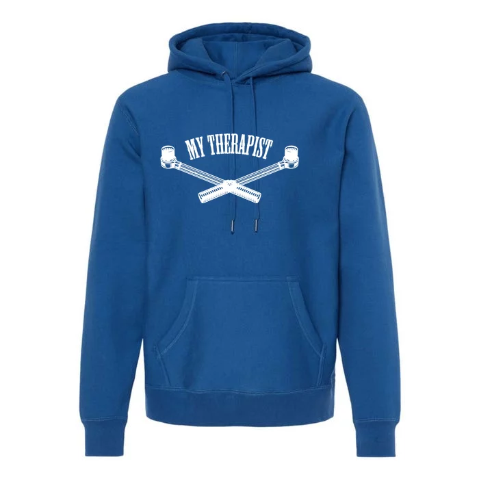 My Therapist Socket Wrench Auto Racing Funny Gift Premium Hoodie