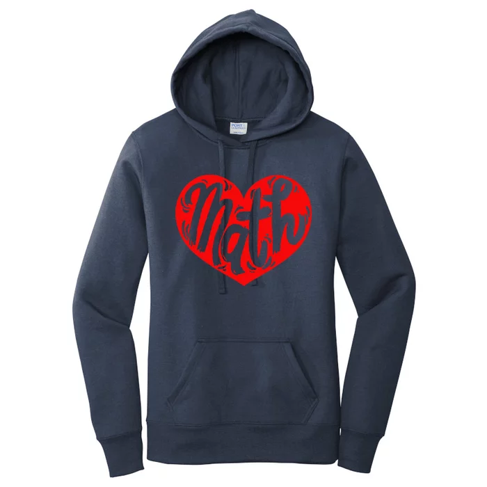 Math Teacher Student Love Valentine's Day Love Women's Pullover Hoodie