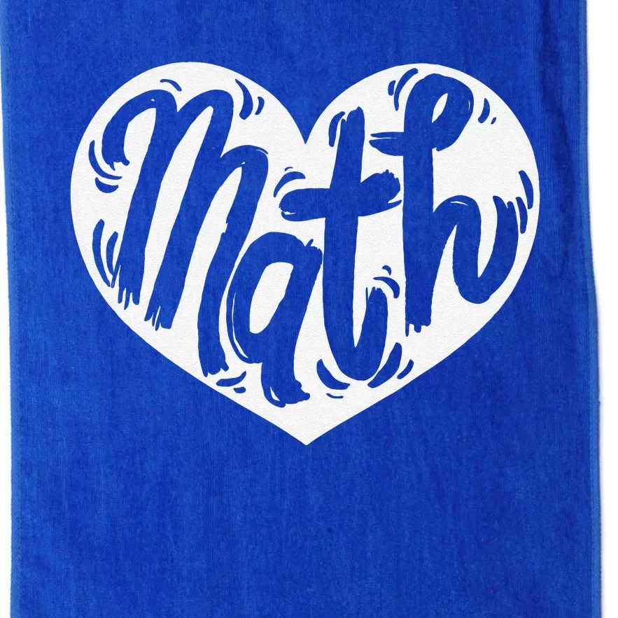 Math Teacher Student Love Valentine's Day Platinum Collection Golf Towel