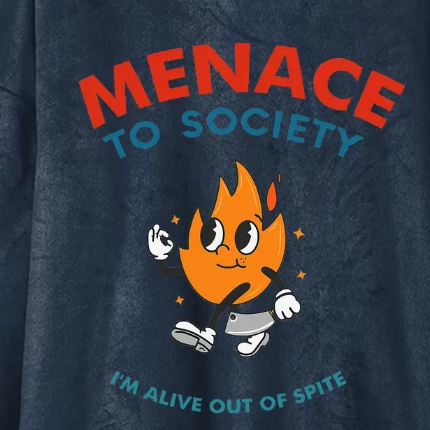 Menace To Society IM Alive Out Of Spite Hooded Wearable Blanket