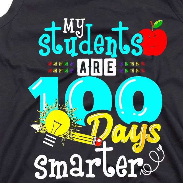 My Teacher Survived 100 Days Of Me Funny Tank Top