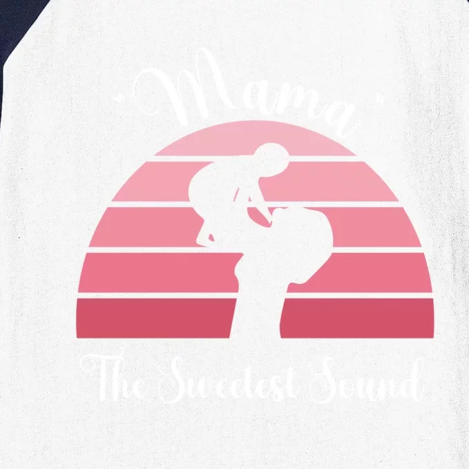 Mama The Sweetest Sound I Love You Mom And Grandmom Gift Baseball Sleeve Shirt