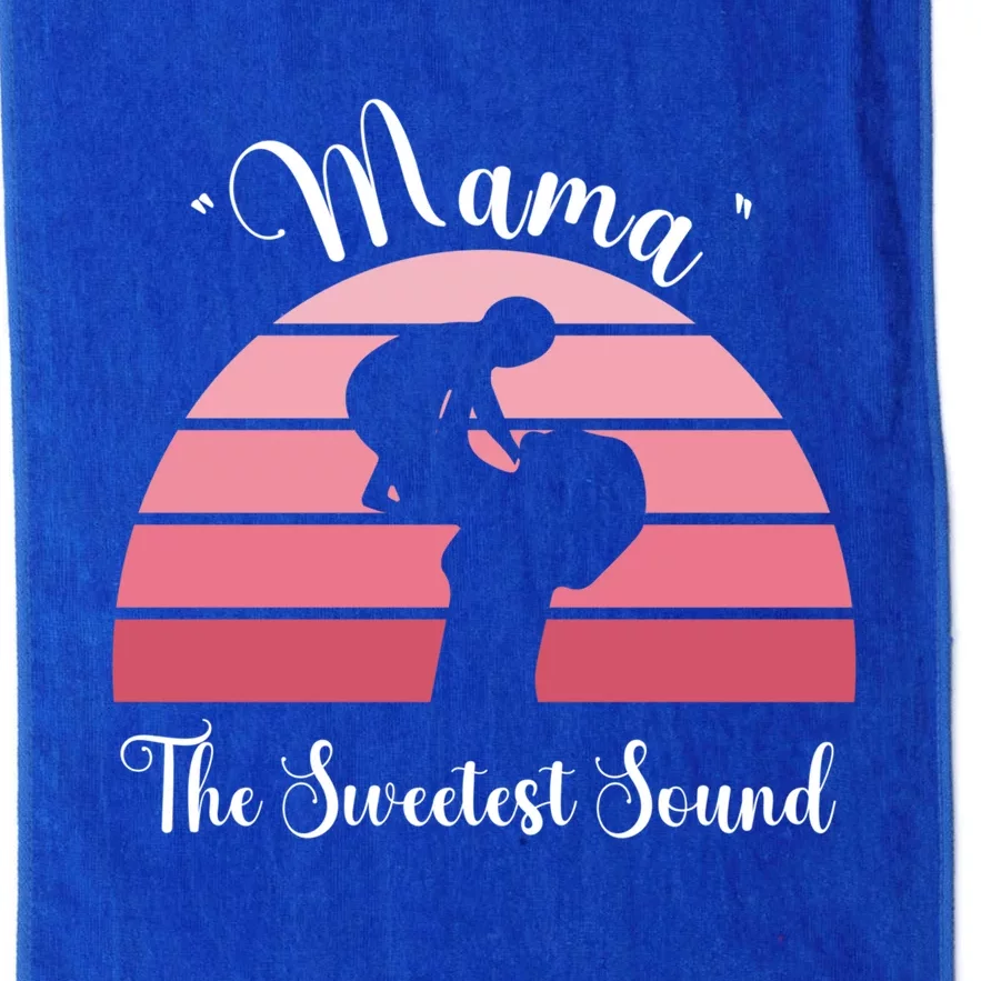 Mama The Sweetest Sound I Love You Mom And Grandmom Gift Platinum Collection Golf Towel