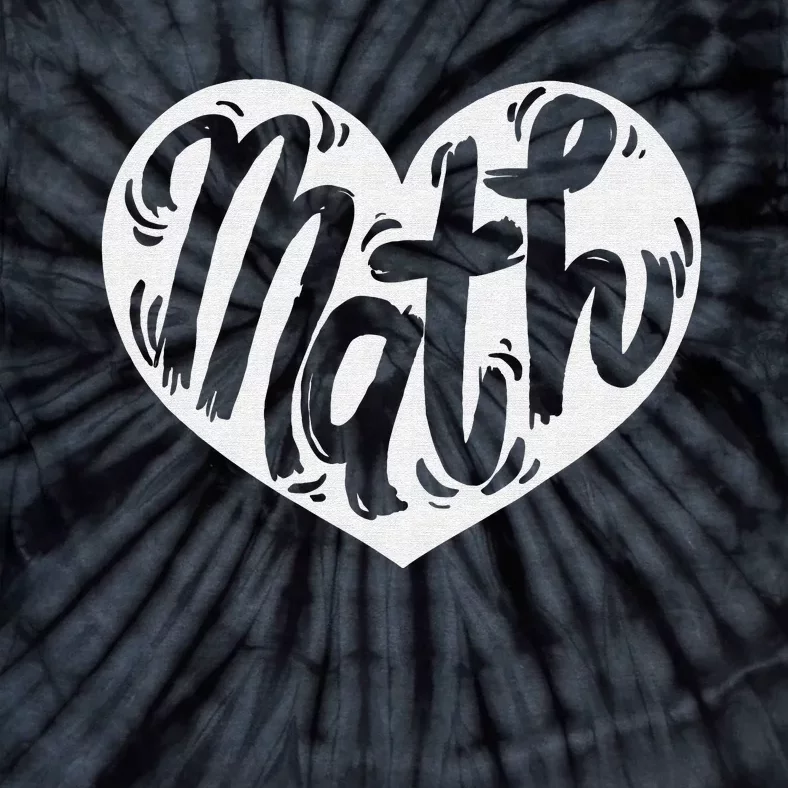 Math Teacher Student Love Valentine's Day Tie-Dye T-Shirt