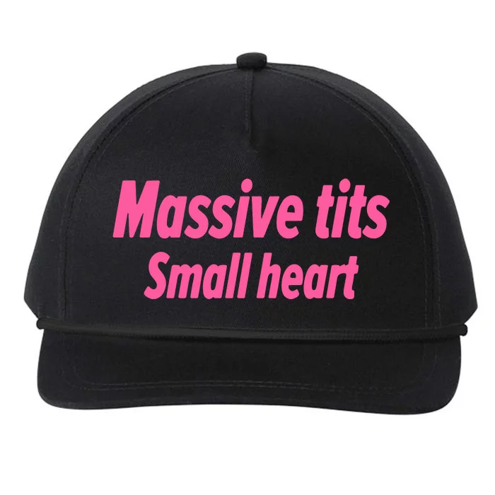 Massive Tits Small Heart Snapback Five-Panel Rope Hat