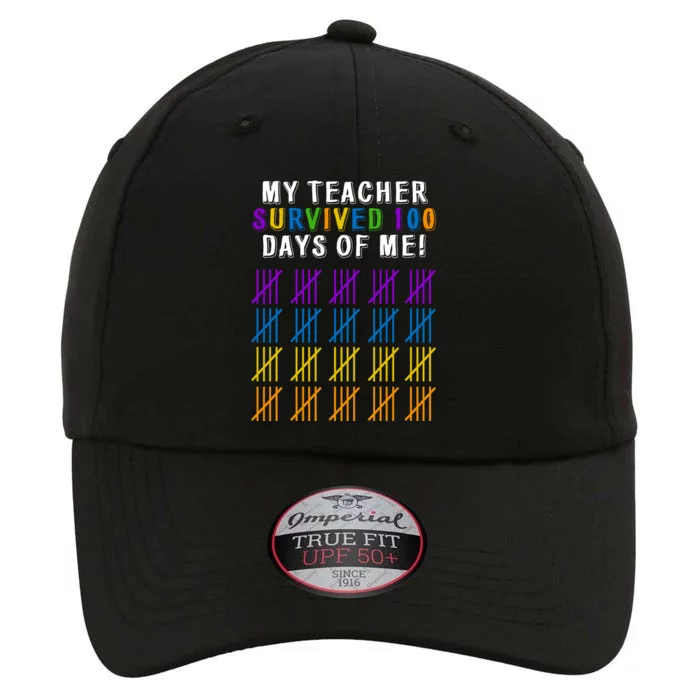 My Teacher Survived 100 Days Of Me Funny The Original Performance Cap