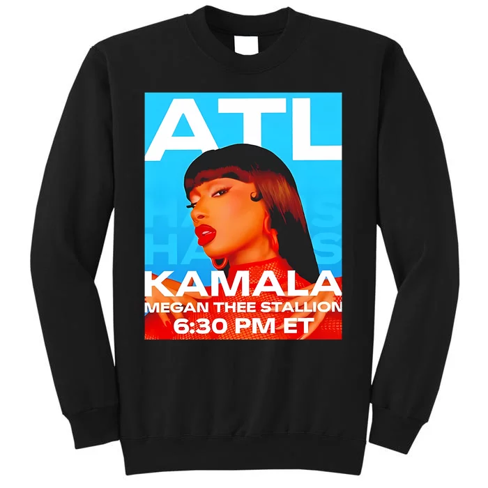 Megan Thee Stallion Set To Perform In Atlanta For Kamala Tall Sweatshirt