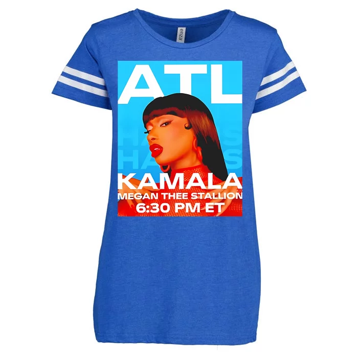 Megan Thee Stallion Set To Perform In Atlanta For Kamala Enza Ladies Jersey Football T-Shirt