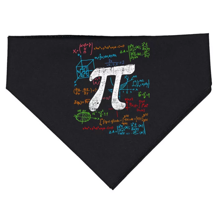 Math Teacher Student Happy Pi Day Great Gift USA-Made Doggie Bandana