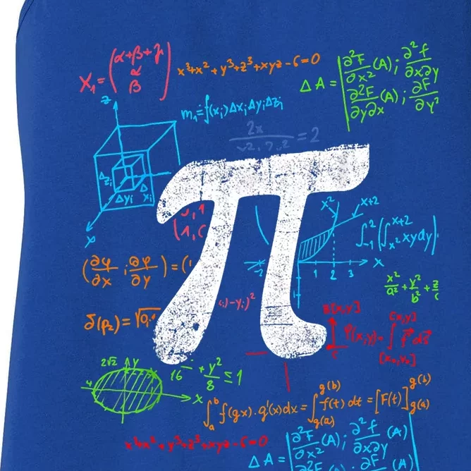 Math Teacher Student Happy Pi Day Great Gift Women's Racerback Tank