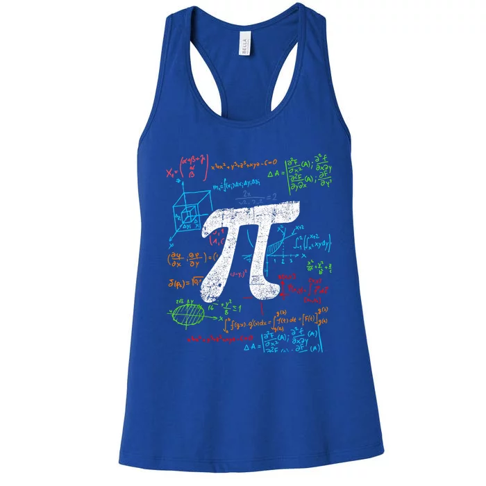 Math Teacher Student Happy Pi Day Great Gift Women's Racerback Tank