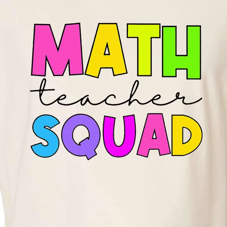 Math Teacher Squad Garment-Dyed Women's Muscle Tee