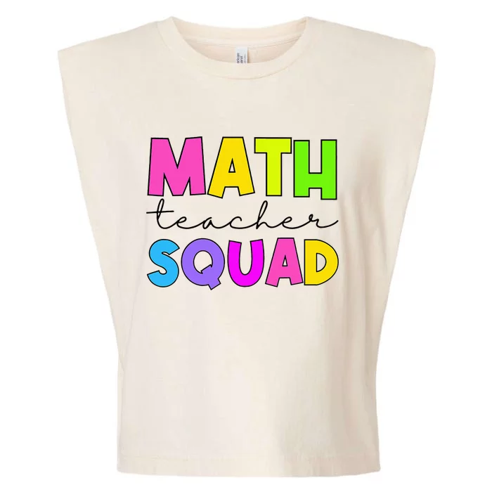 Math Teacher Squad Garment-Dyed Women's Muscle Tee