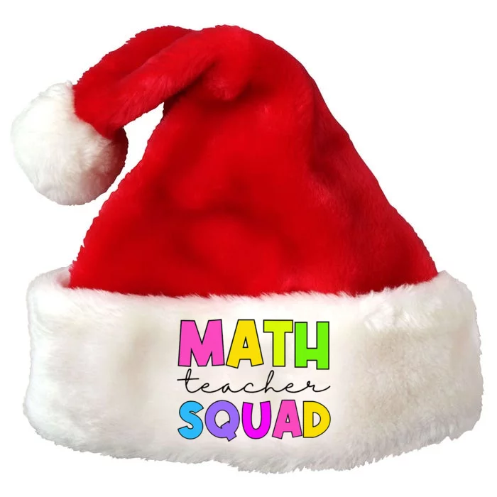 Math Teacher Squad Premium Christmas Santa Hat