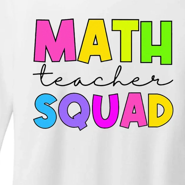 Math Teacher Squad Womens CVC Long Sleeve Shirt