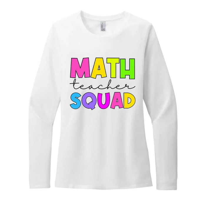 Math Teacher Squad Womens CVC Long Sleeve Shirt