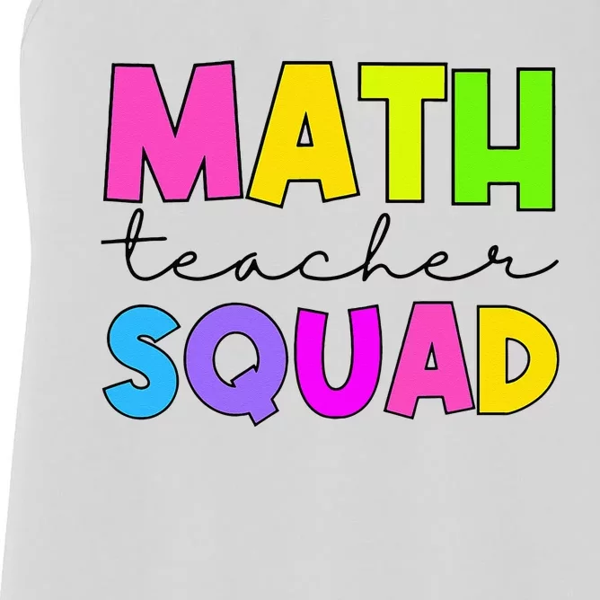 Math Teacher Squad Women's Racerback Tank