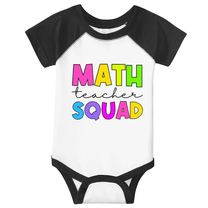 Math Teacher Squad Infant Baby Jersey Bodysuit