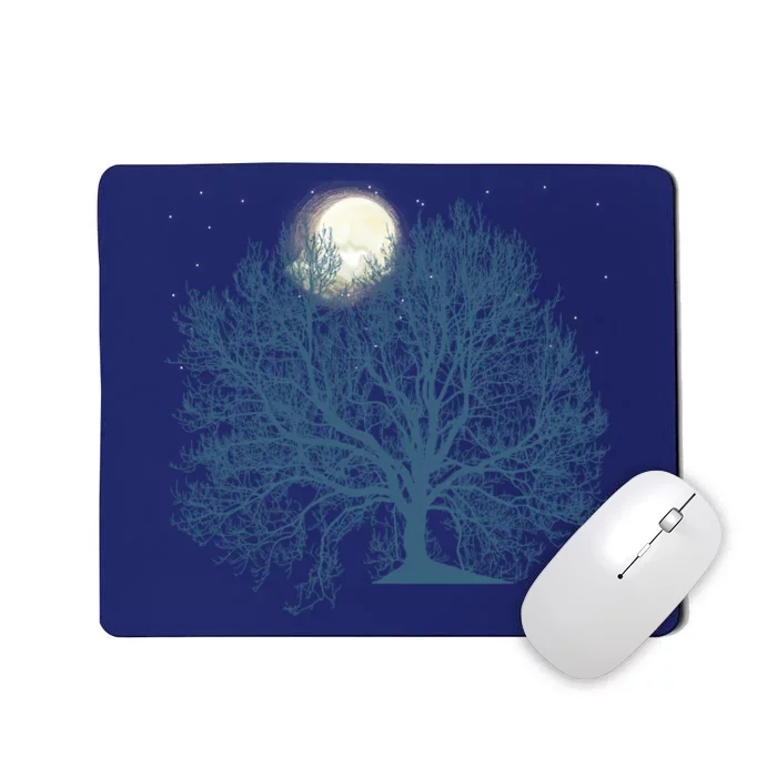 Moon Tree Star Mousepad