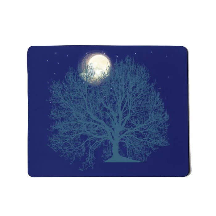 Moon Tree Star Mousepad