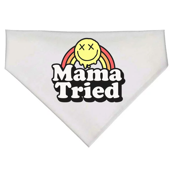 Mama Tried Sarcastic USA-Made Doggie Bandana