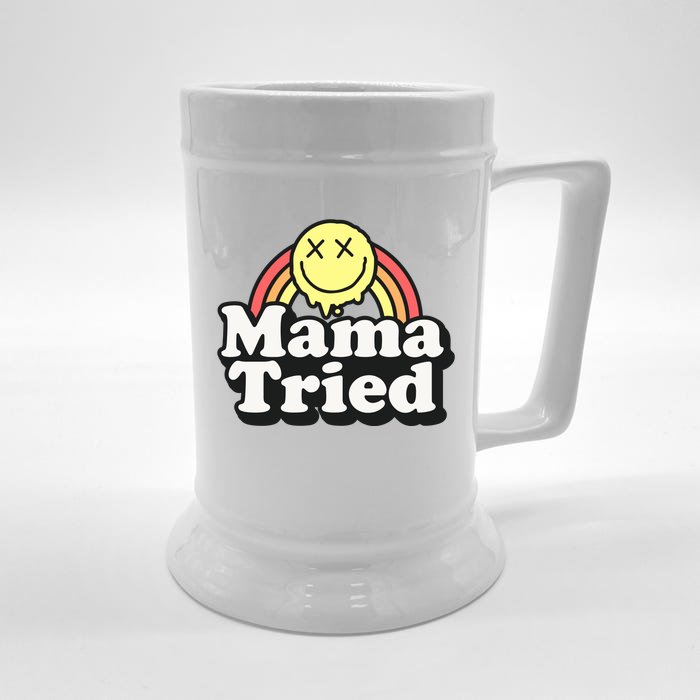 Mama Tried Sarcastic Front & Back Beer Stein