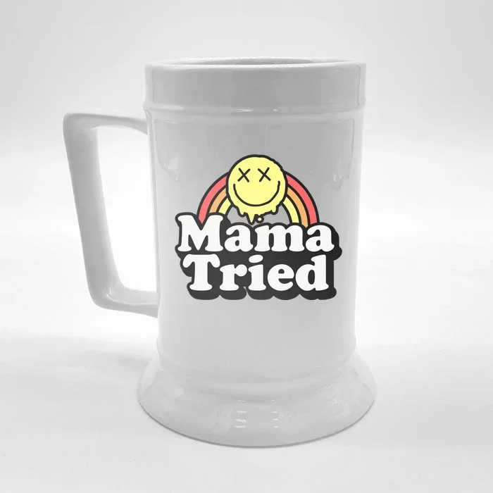 Mama Tried Sarcastic Front & Back Beer Stein