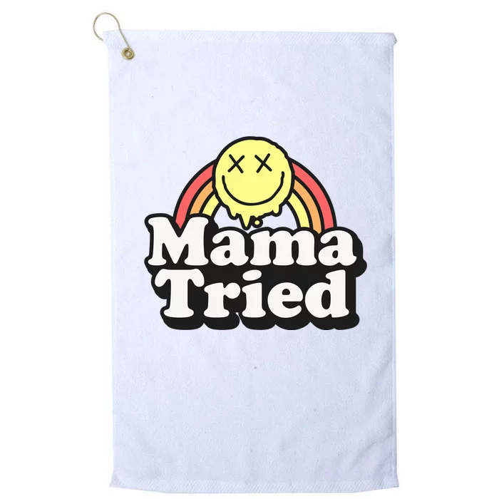 Mama Tried Sarcastic Platinum Collection Golf Towel