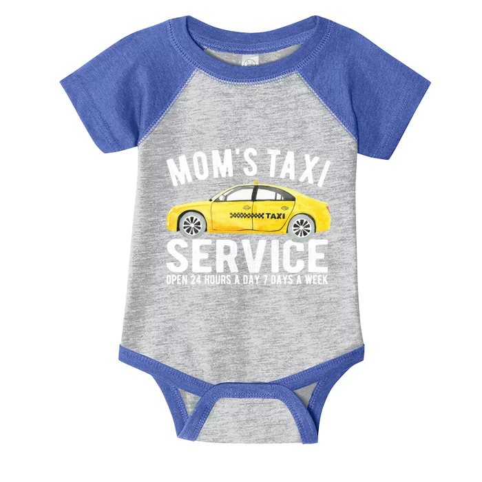 Mom's Taxi Service Funny Sarcastic Saying Quote Meme Great Gift Infant Baby Jersey Bodysuit