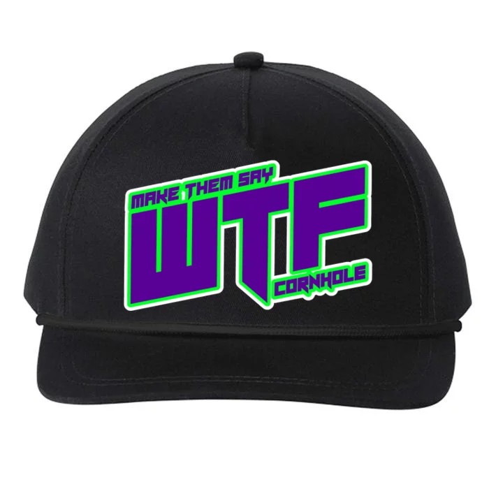 Make Them Say WTF Snapback Five-Panel Rope Hat