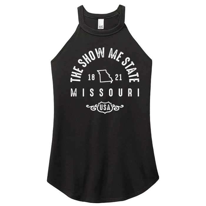 Missouri The Show Me State Vintage Women’s Perfect Tri Rocker Tank