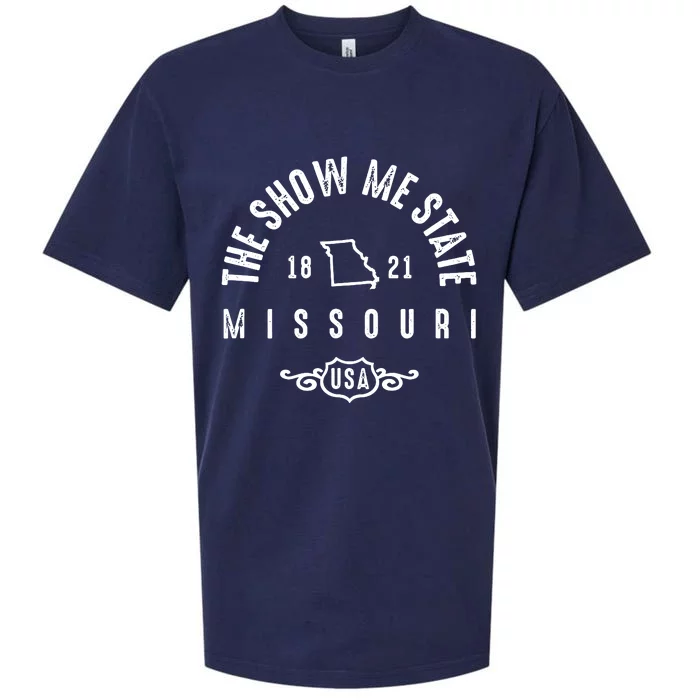 Missouri The Show Me State Vintage Sueded Cloud Jersey T-Shirt