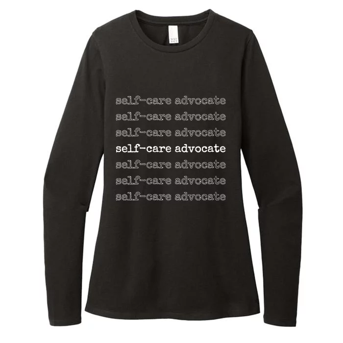 Mindfulness Therapists Selfcare Advocate Vneck Womens CVC Long Sleeve Shirt