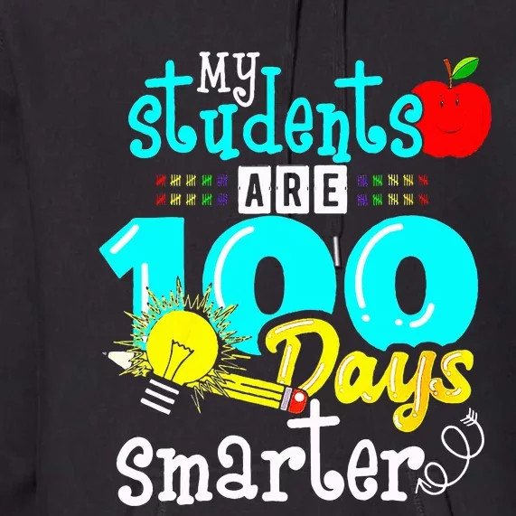 My Teacher Survived 100 Days Of Me Funny 100 Days Of School Premium Hoodie