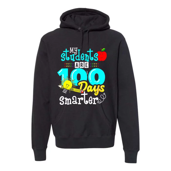 My Teacher Survived 100 Days Of Me Funny 100 Days Of School Premium Hoodie