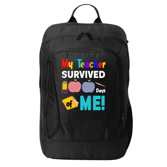 My Teacher Survived 100 Days Of Me City Backpack