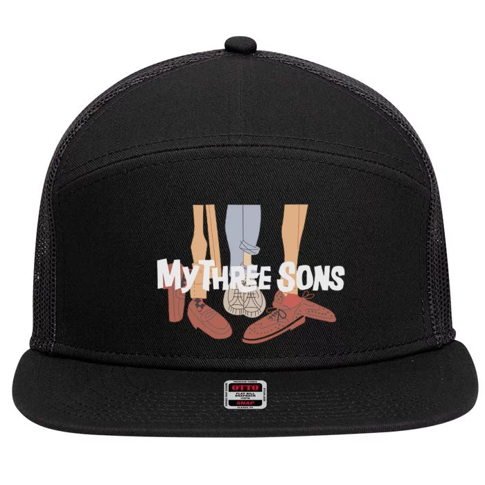 My Three Sons Shoes Retro Lover 7 Panel Mesh Trucker Snapback Hat