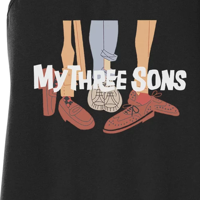 My Three Sons Shoes Retro Lover Women's Racerback Tank