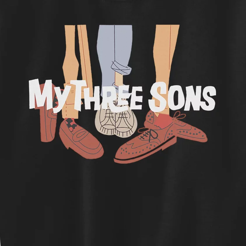 My Three Sons Shoes Retro Lover Kids Sweatshirt