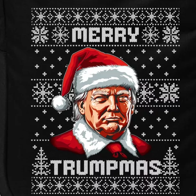 Merry Trumpmas Santa Claus Trump Christmas Ugly Christmas Impact Tech Backpack