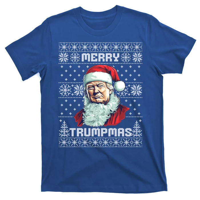 Merry Trumpmas Santa Claus Trump Christmas Ugly Christmas T-Shirt